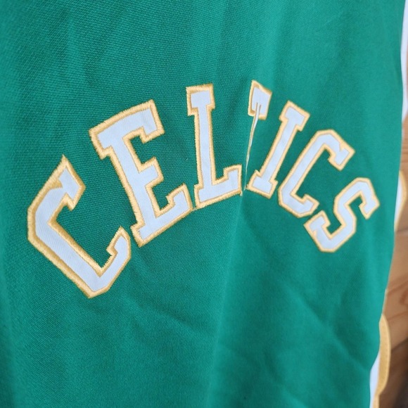Vintage Majestic Hardwood Classics Boston Celtics Mens Large Jersey Green - Picture 2 of 9